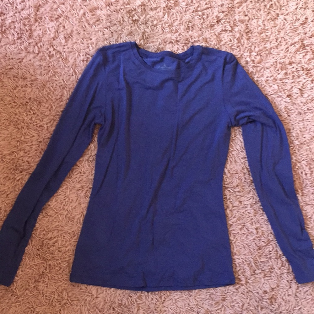 Blue long sleeve top